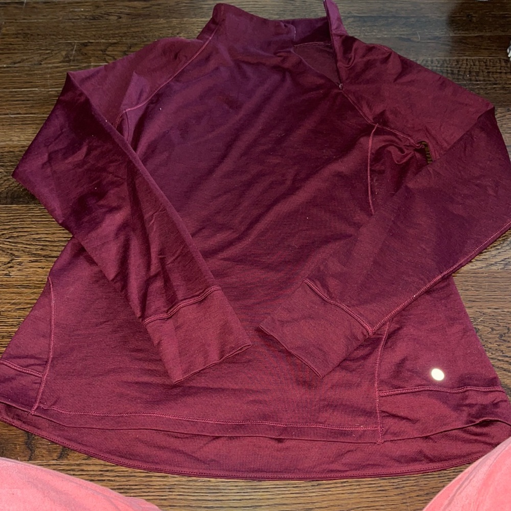 Maroon Side Zip Pullover - image 1